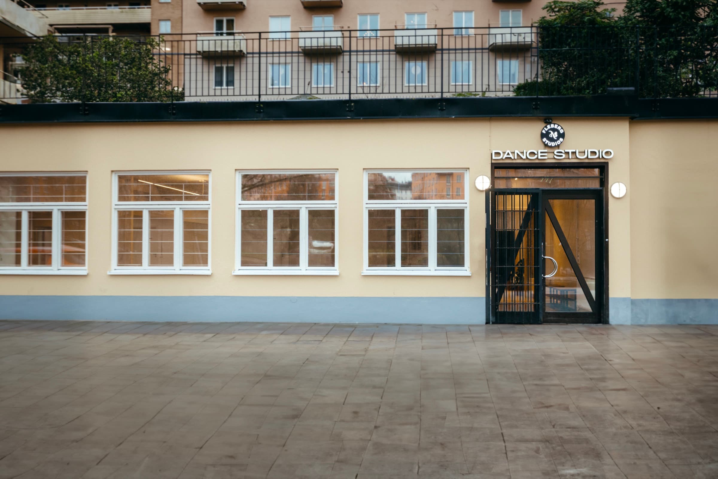 The entrance to Fleberg Studios on Kungsholms strand